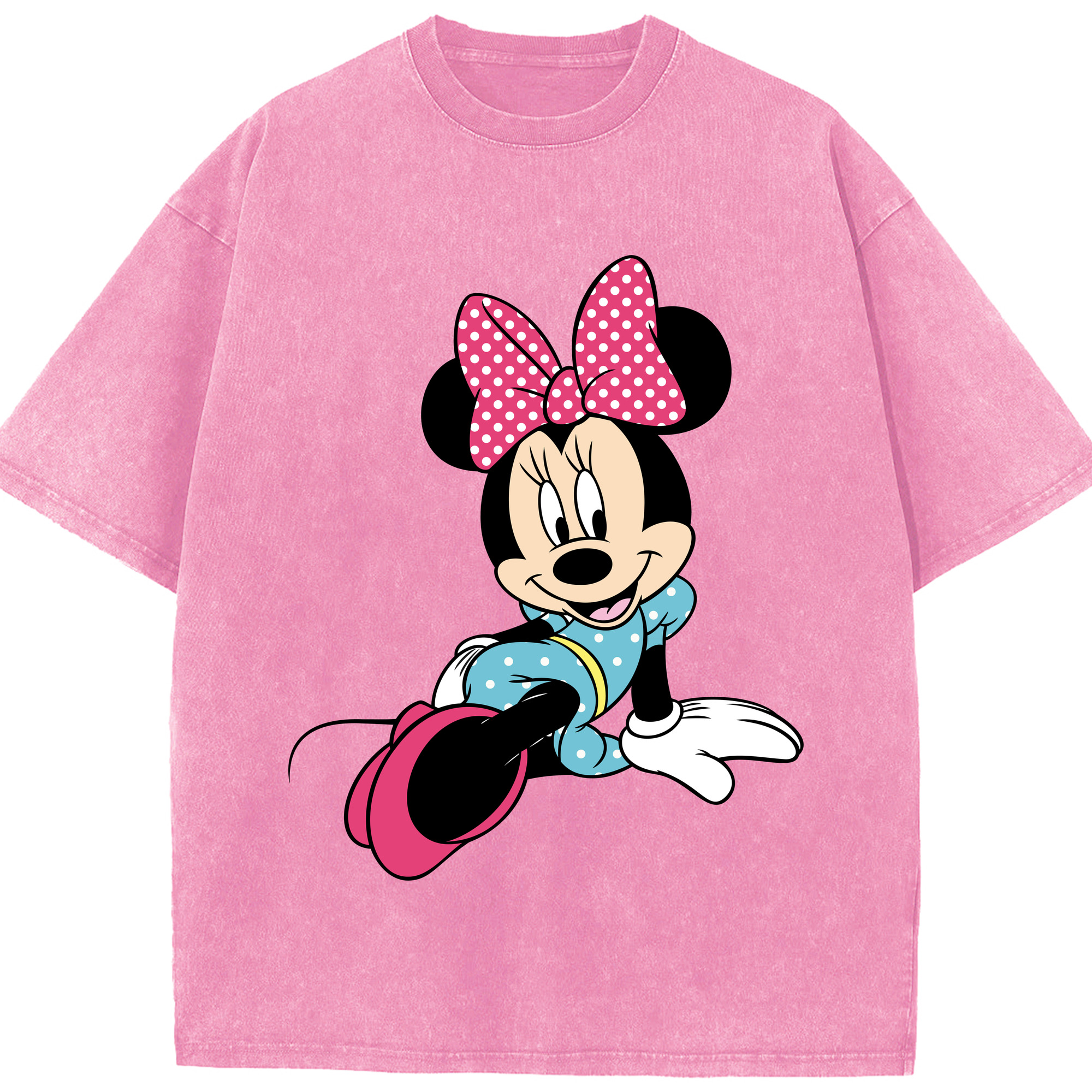 （画像用） ミッキーマウス Mickey Mouse 綿100% ヴィンテージ風 半袖Tシャツ（フロントプリント）